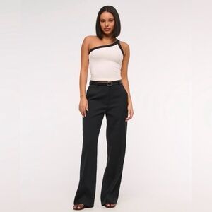 Abercrombie & Fitch Black Wide Leg Pants